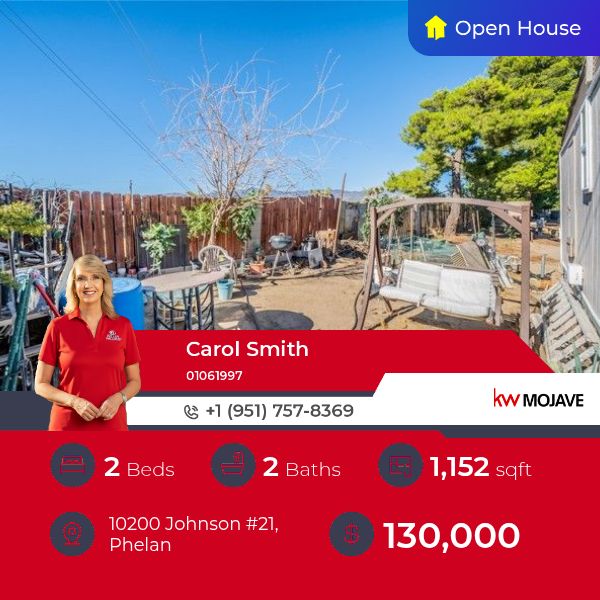Imagine a bright mobile home in a senior community with a roomy family area, cozy kitchen, indoor laundry, garden with fruit trees, sun patio, pool and BBQ fun, utilities included